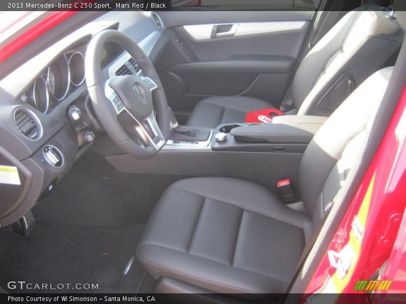 Mars Red / Black 2013 Mercedes-Benz C 250 Sport