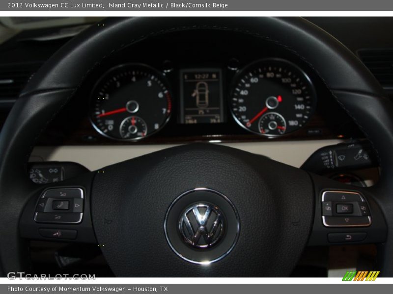 Island Gray Metallic / Black/Cornsilk Beige 2012 Volkswagen CC Lux Limited