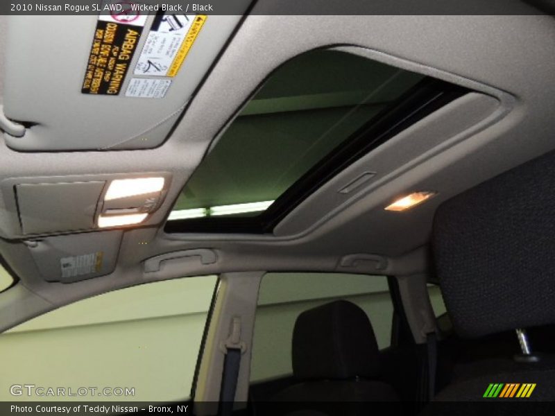 Wicked Black / Black 2010 Nissan Rogue SL AWD