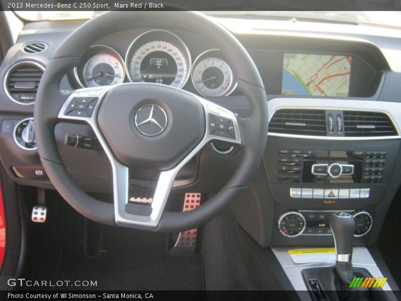 Mars Red / Black 2013 Mercedes-Benz C 250 Sport