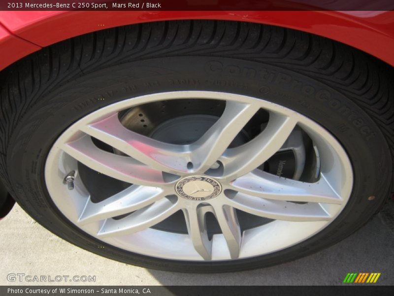 Mars Red / Black 2013 Mercedes-Benz C 250 Sport