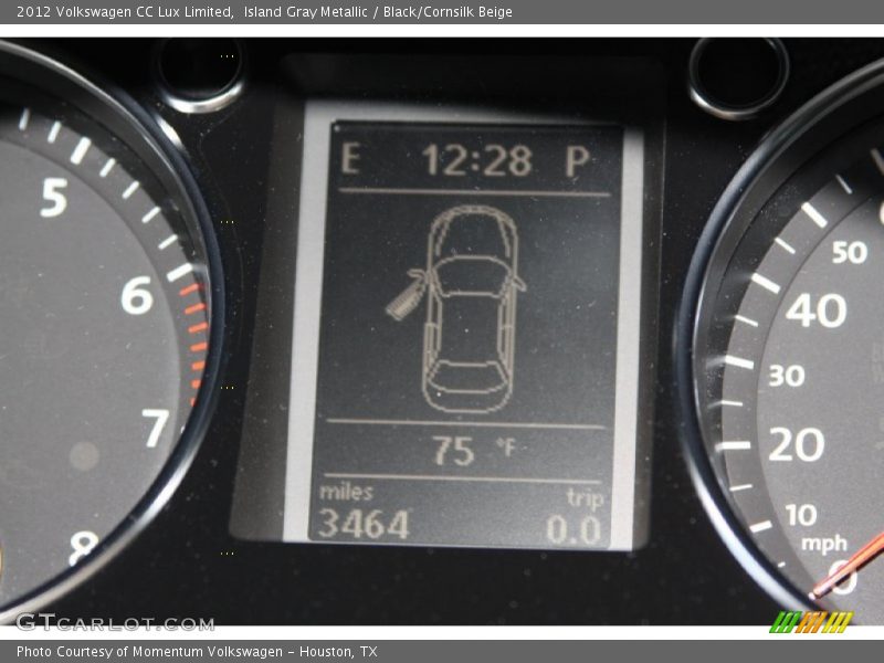 Island Gray Metallic / Black/Cornsilk Beige 2012 Volkswagen CC Lux Limited
