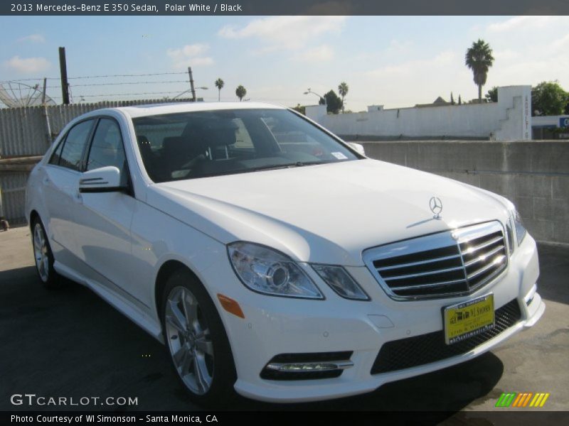 Polar White / Black 2013 Mercedes-Benz E 350 Sedan