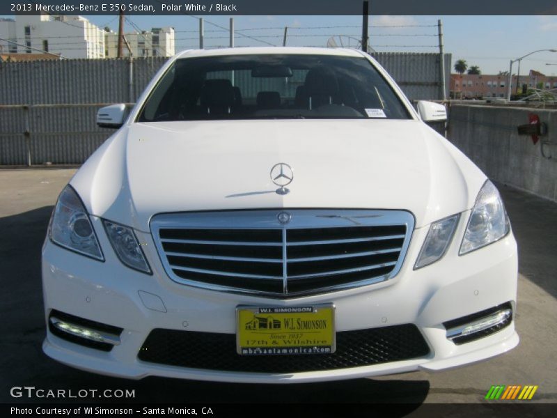 Polar White / Black 2013 Mercedes-Benz E 350 Sedan