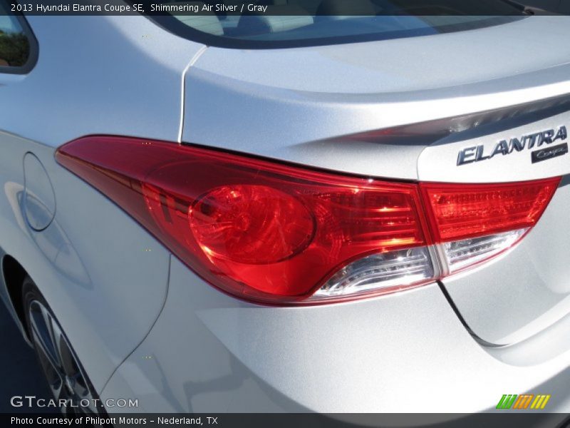 Shimmering Air Silver / Gray 2013 Hyundai Elantra Coupe SE