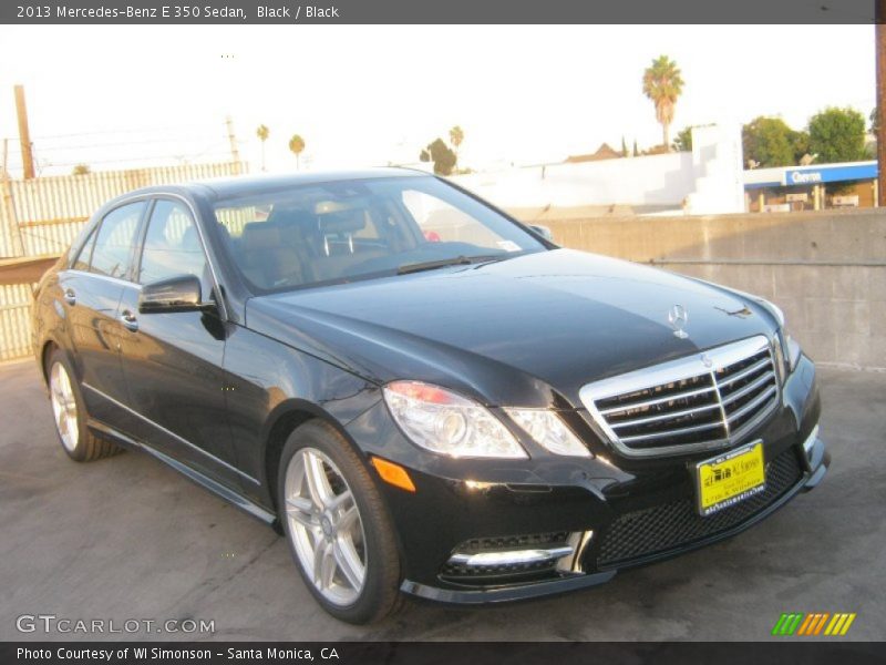 Black / Black 2013 Mercedes-Benz E 350 Sedan