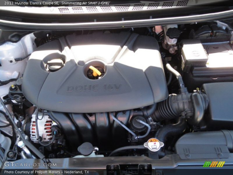 Shimmering Air Silver / Gray 2013 Hyundai Elantra Coupe SE