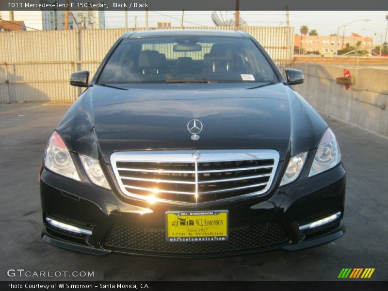 Black / Black 2013 Mercedes-Benz E 350 Sedan