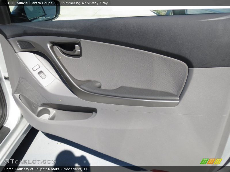 Shimmering Air Silver / Gray 2013 Hyundai Elantra Coupe SE