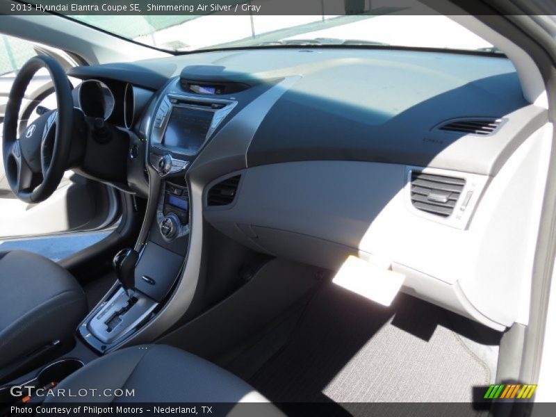 Shimmering Air Silver / Gray 2013 Hyundai Elantra Coupe SE