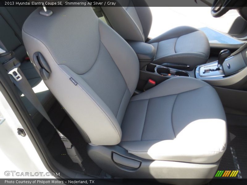 Shimmering Air Silver / Gray 2013 Hyundai Elantra Coupe SE