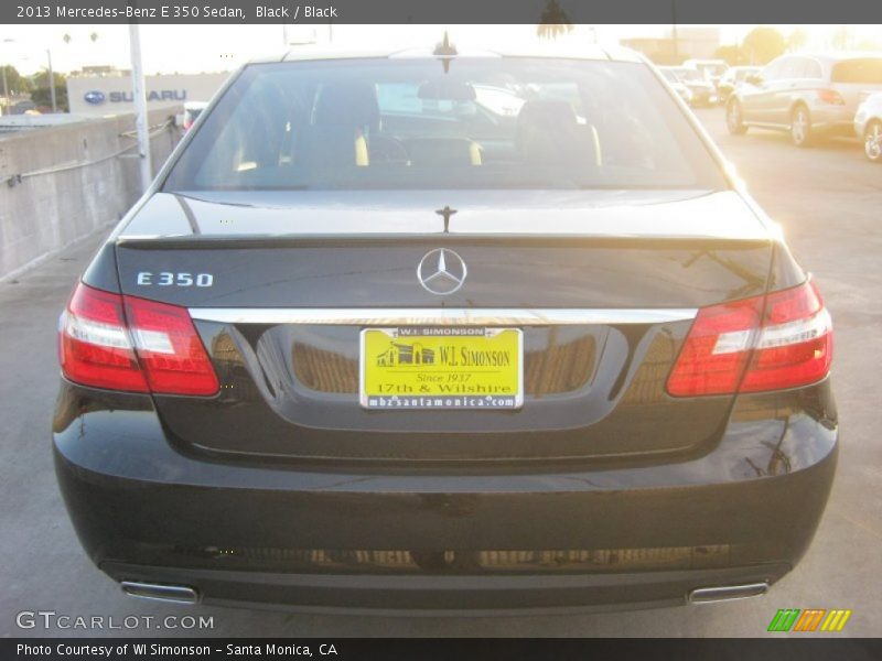 Black / Black 2013 Mercedes-Benz E 350 Sedan