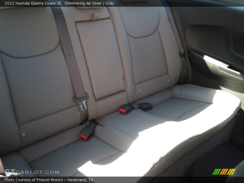 Shimmering Air Silver / Gray 2013 Hyundai Elantra Coupe SE