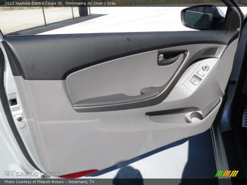 Shimmering Air Silver / Gray 2013 Hyundai Elantra Coupe SE