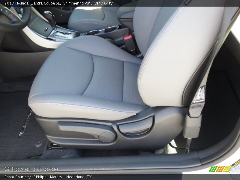 Shimmering Air Silver / Gray 2013 Hyundai Elantra Coupe SE