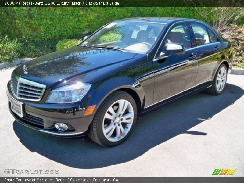 Black / Black/Sahara Beige 2008 Mercedes-Benz C 300 Luxury