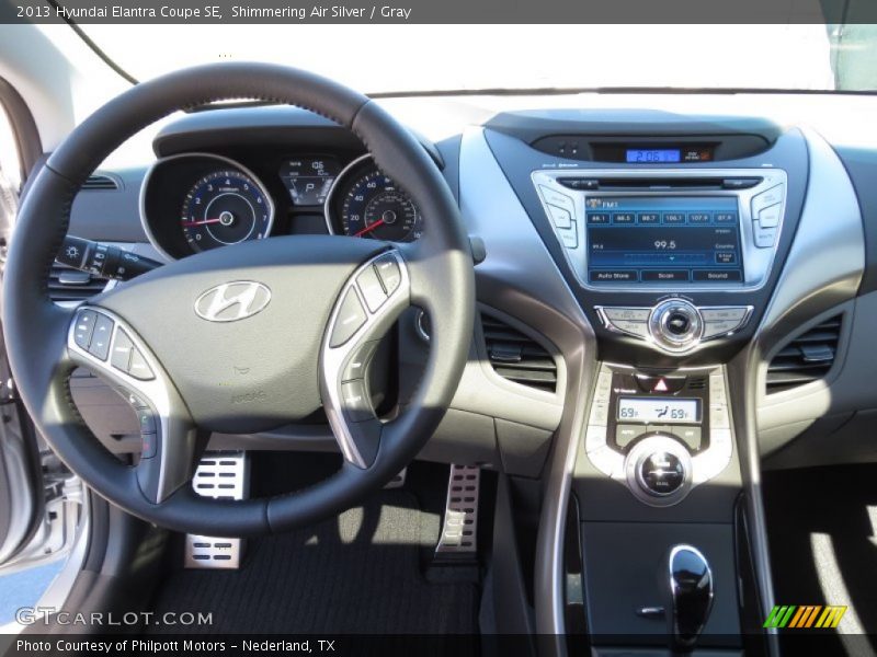 Shimmering Air Silver / Gray 2013 Hyundai Elantra Coupe SE