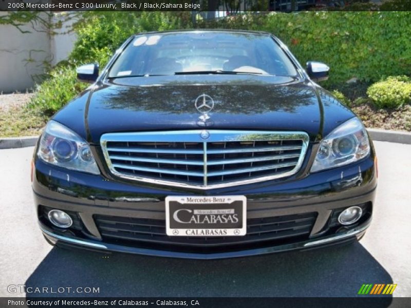 Black / Black/Sahara Beige 2008 Mercedes-Benz C 300 Luxury