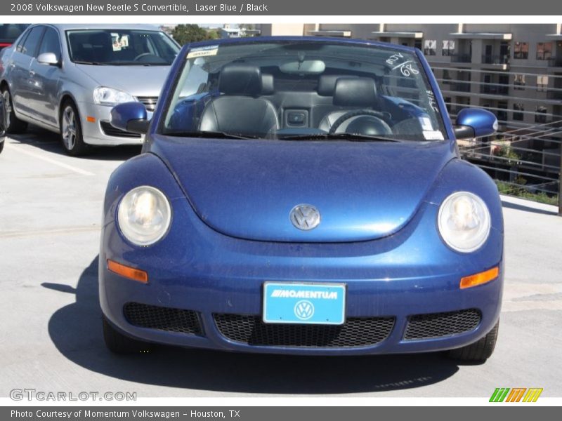 Laser Blue / Black 2008 Volkswagen New Beetle S Convertible