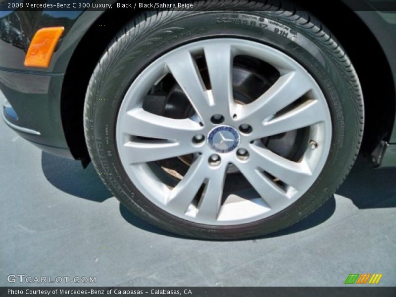 Black / Black/Sahara Beige 2008 Mercedes-Benz C 300 Luxury