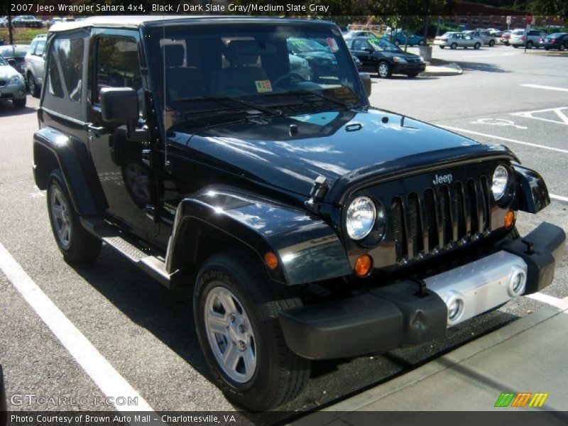 Black / Dark Slate Gray/Medium Slate Gray 2007 Jeep Wrangler Sahara 4x4