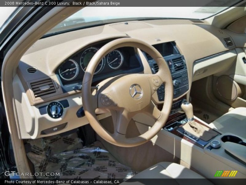 Black / Black/Sahara Beige 2008 Mercedes-Benz C 300 Luxury
