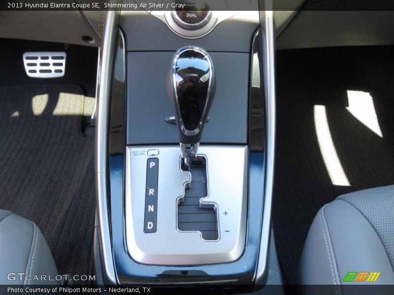 Shimmering Air Silver / Gray 2013 Hyundai Elantra Coupe SE