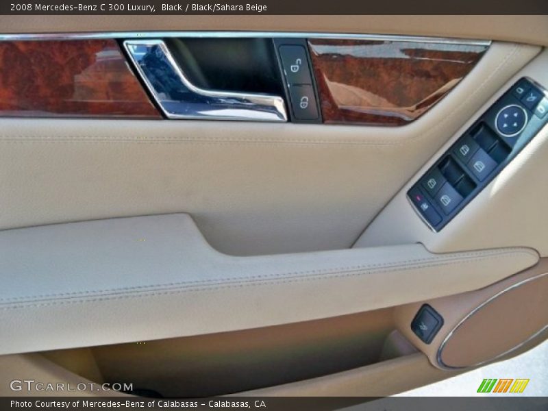 Black / Black/Sahara Beige 2008 Mercedes-Benz C 300 Luxury