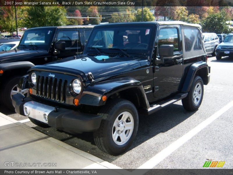 Black / Dark Slate Gray/Medium Slate Gray 2007 Jeep Wrangler Sahara 4x4