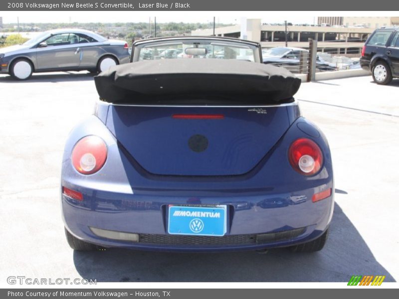 Laser Blue / Black 2008 Volkswagen New Beetle S Convertible