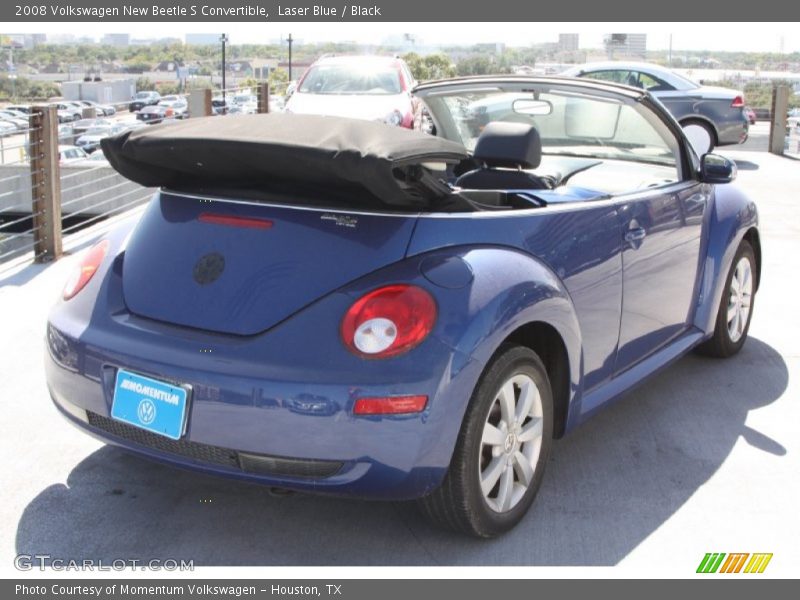 Laser Blue / Black 2008 Volkswagen New Beetle S Convertible