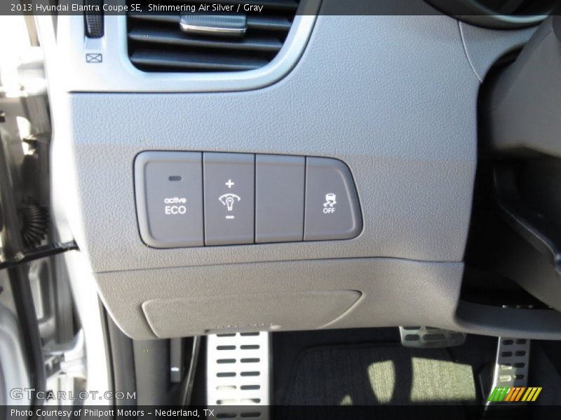 Shimmering Air Silver / Gray 2013 Hyundai Elantra Coupe SE