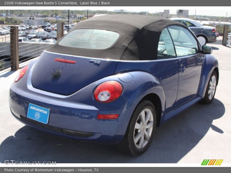 Laser Blue / Black 2008 Volkswagen New Beetle S Convertible