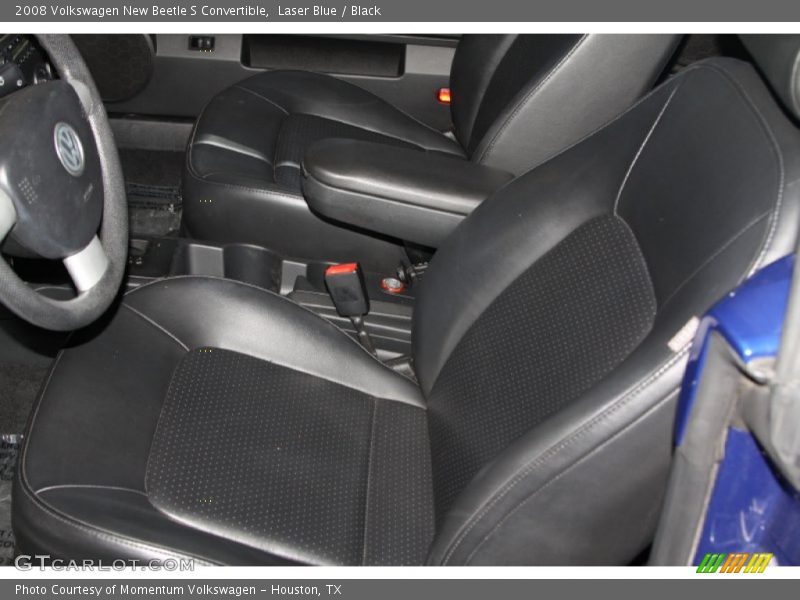 Laser Blue / Black 2008 Volkswagen New Beetle S Convertible