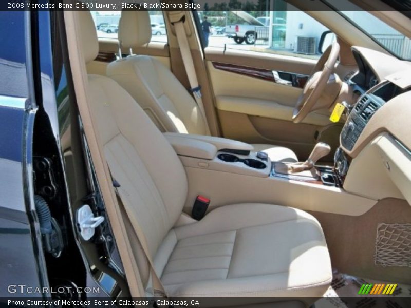 Black / Black/Sahara Beige 2008 Mercedes-Benz C 300 Luxury