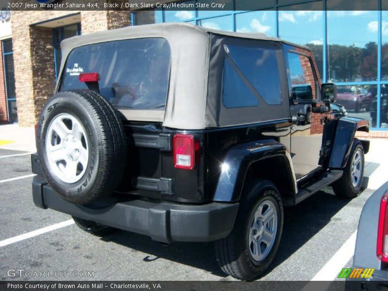 Black / Dark Slate Gray/Medium Slate Gray 2007 Jeep Wrangler Sahara 4x4
