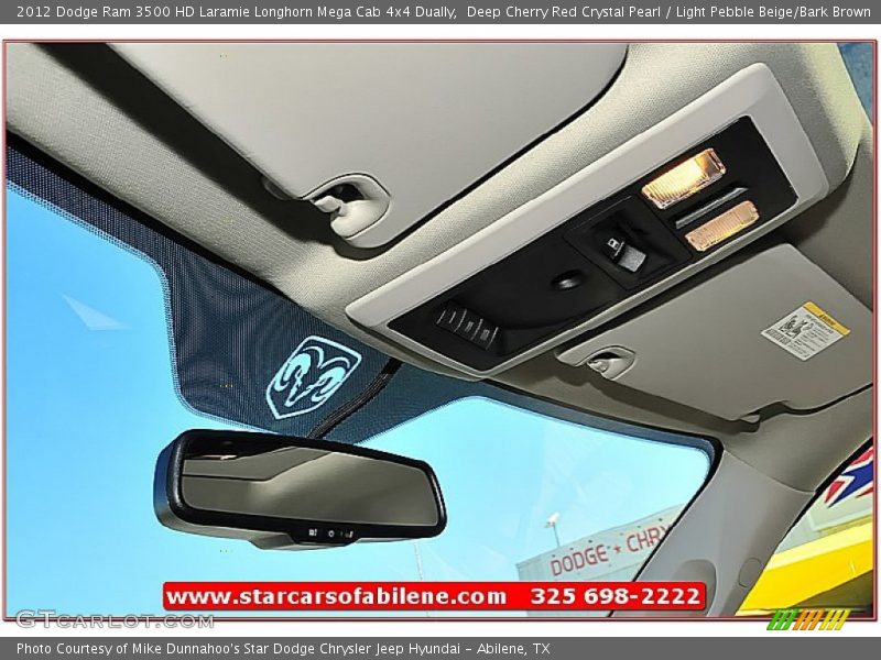 Deep Cherry Red Crystal Pearl / Light Pebble Beige/Bark Brown 2012 Dodge Ram 3500 HD Laramie Longhorn Mega Cab 4x4 Dually