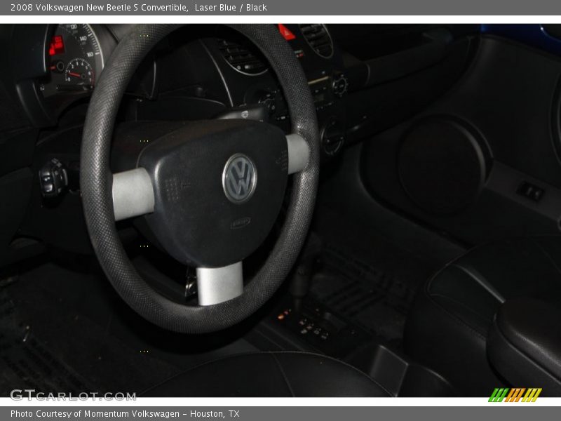 Laser Blue / Black 2008 Volkswagen New Beetle S Convertible