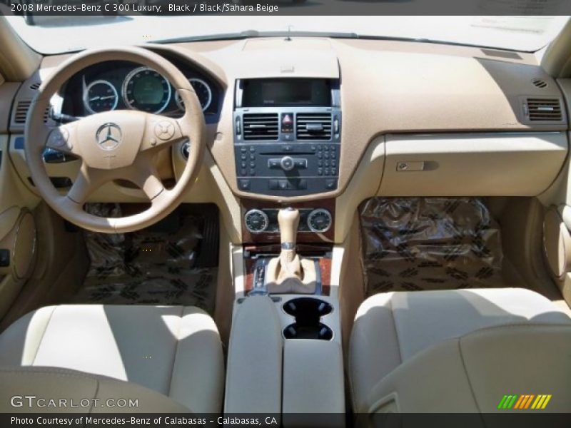 Black / Black/Sahara Beige 2008 Mercedes-Benz C 300 Luxury