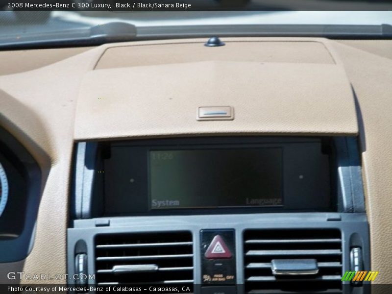 Black / Black/Sahara Beige 2008 Mercedes-Benz C 300 Luxury
