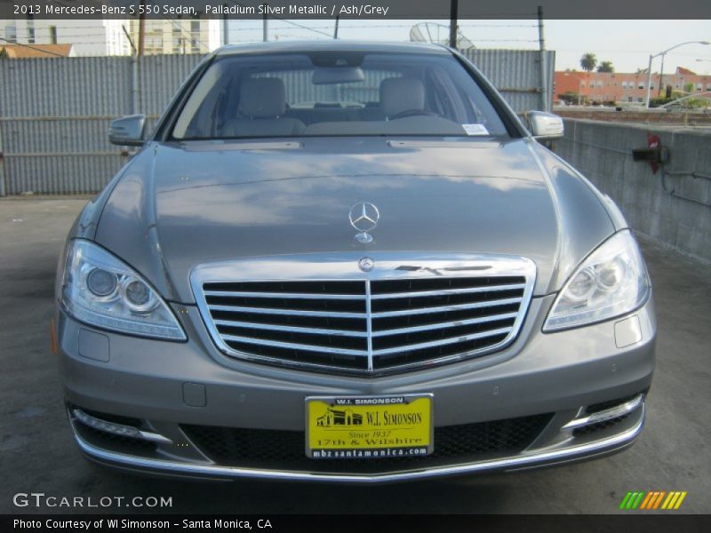 Palladium Silver Metallic / Ash/Grey 2013 Mercedes-Benz S 550 Sedan