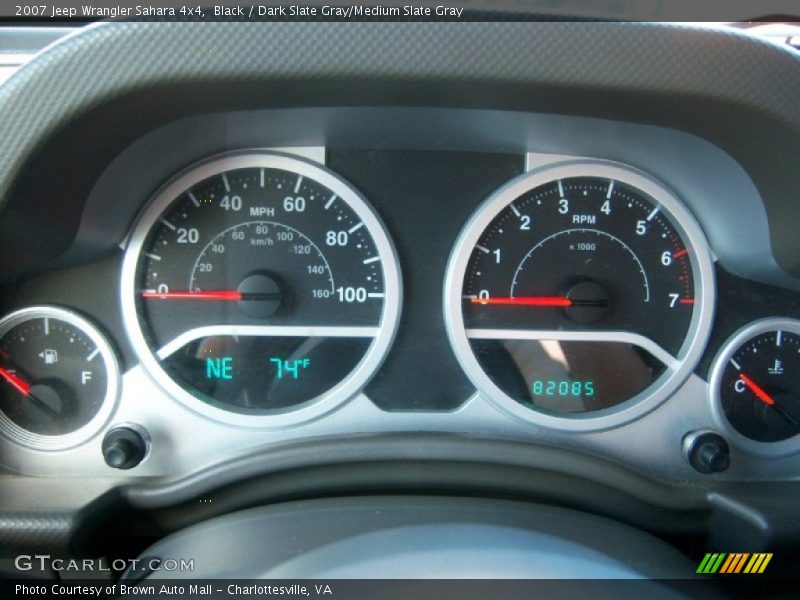Black / Dark Slate Gray/Medium Slate Gray 2007 Jeep Wrangler Sahara 4x4