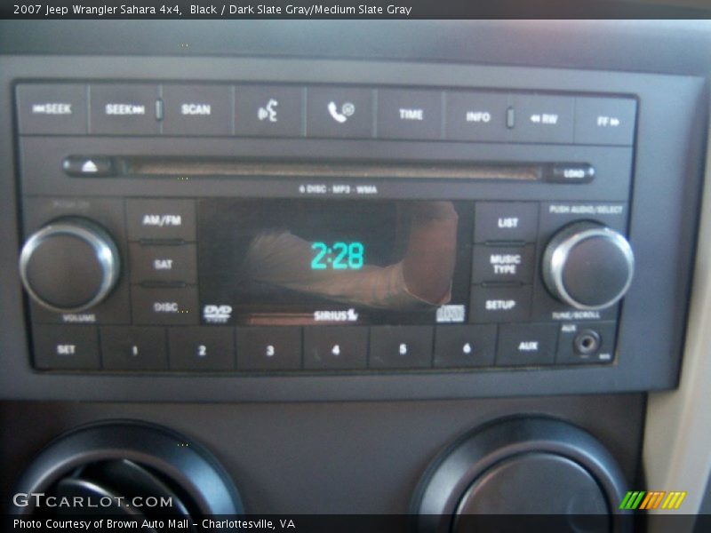 Black / Dark Slate Gray/Medium Slate Gray 2007 Jeep Wrangler Sahara 4x4