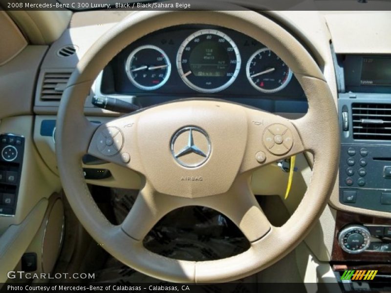 Black / Black/Sahara Beige 2008 Mercedes-Benz C 300 Luxury