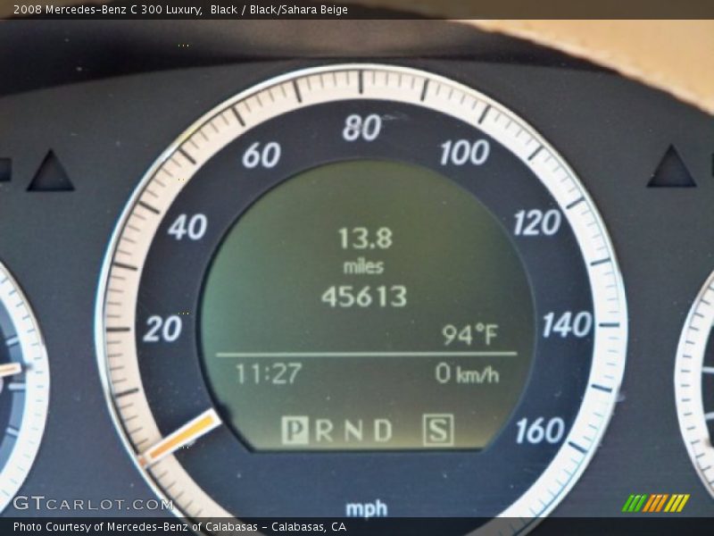 Black / Black/Sahara Beige 2008 Mercedes-Benz C 300 Luxury