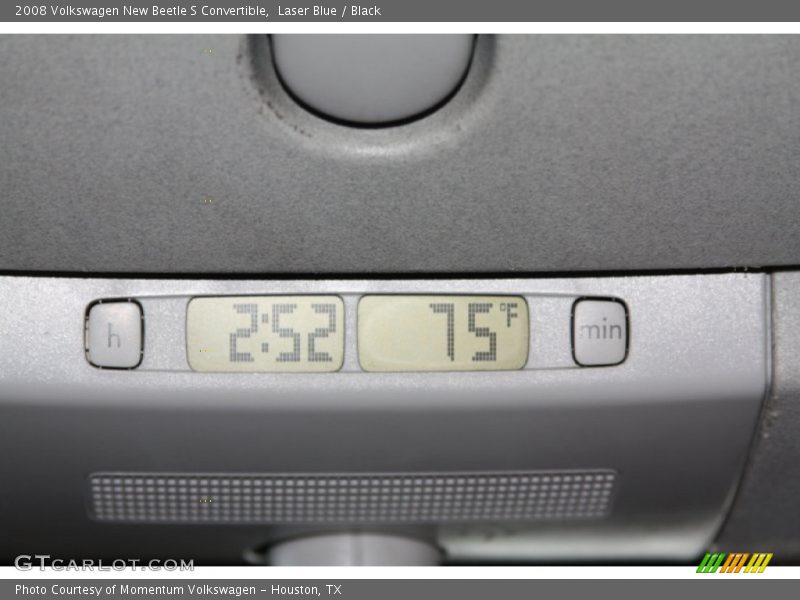 Laser Blue / Black 2008 Volkswagen New Beetle S Convertible
