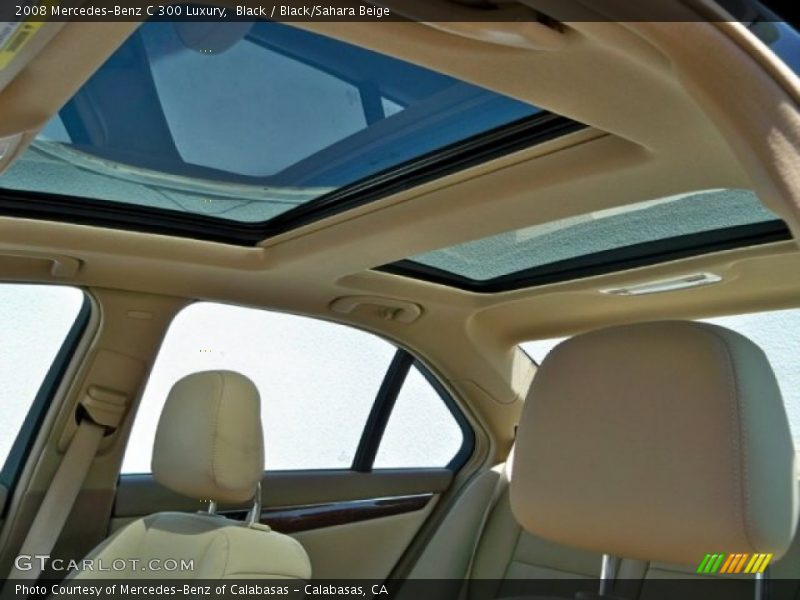 Black / Black/Sahara Beige 2008 Mercedes-Benz C 300 Luxury
