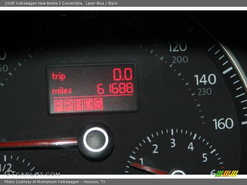 Laser Blue / Black 2008 Volkswagen New Beetle S Convertible