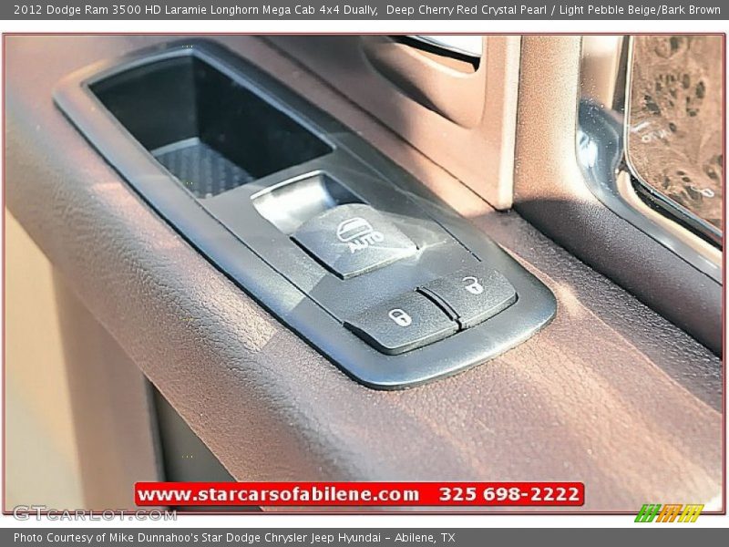 Deep Cherry Red Crystal Pearl / Light Pebble Beige/Bark Brown 2012 Dodge Ram 3500 HD Laramie Longhorn Mega Cab 4x4 Dually