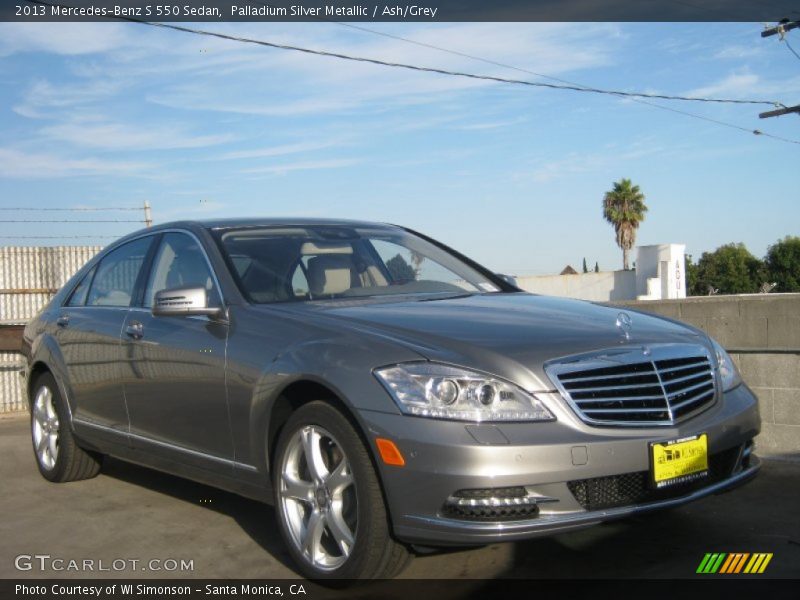 Palladium Silver Metallic / Ash/Grey 2013 Mercedes-Benz S 550 Sedan